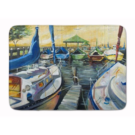 Carolines Treasures Seven Boats Sailboats Machine Washable Memory Foam Mat JMK1075RUG